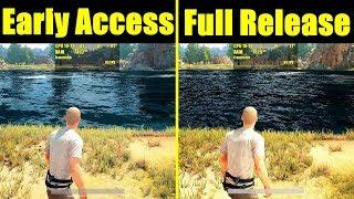 PUBG Full Release Vs Early Access Ultra GTX 1080 TI 8700K Frame Rate Comparison