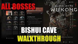 Bishui Cave Walkthrough Black Myth Wukong - All Bosses Locations