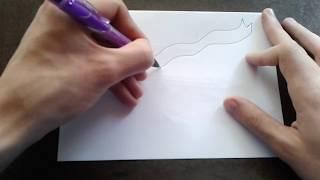 Как поэтапно нарисовать ЛЕНТУ для начинающих и детей? How to DRAW BAND