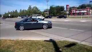 Cadillac CTS-V (1st Gen) Leaving Car Show, Acceleration