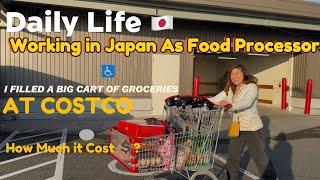 Life of Filipino Worker in Japan  ;morning routine,grocery shopping haul at Costco,eating lunch