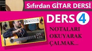 SIFIRDAN GİTAR DERSİ 4 ( 50 Derste gitar eğitimi ) Notalı Gitar Eğitim