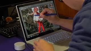 Super fast Photoshop edit on Microsoft Surface book performance base