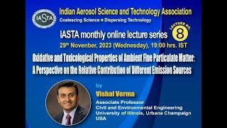 8th Monthly Online lecture_IASTA by Dr. Vishal Verma