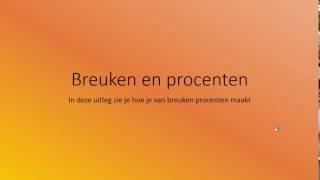 Van breuken naar decimaal naar procenten