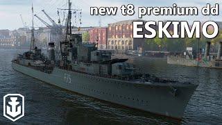 New Premium Destroyer Eskimo! (World of Warships)