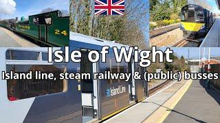 Isle of Wight Island Line & steam railway. A unique railway system.