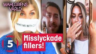 Bianca FÖRSKRÄCKT över Pernillas misslyckade fillers | Wahlgrens värld | Kanal 5 Sverige