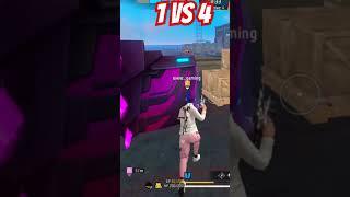 1 Vs 4 bani gaming Free fire #newbandle #freefire #garenafreefire #indiansongs