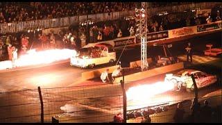 NitrOlympX 2022 - Nightshow Highlights - Jet Cars, Top Fuel Dragster, "Wasserstoffrakete"