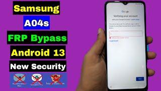 Final ! Samsung A04S FRP Bypass New Security Android 13 | Without TalkBack | Adb Enable Failed Fix