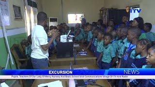 Pupils Of Our Lady Of Mercy Nursery And Basic School Visit Communications Village Of ITV And Radio