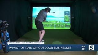 Golf course adds creative addition to grounds as rainfall repeatedly dampens its usual business
