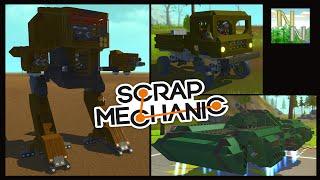 Робот ED-209, Танк С Нулевым Полем, Грузовик B-66 [ Scrap Mechanic ] Ваши Постройки 0.1.25