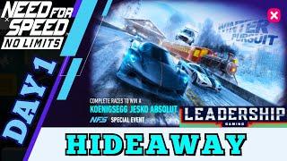 Need For Speed NoLimits | Koenigsegg Jesko Absolut | Day 1 Hideaway | Leadership Gaming