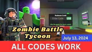 *All CODES WORK* Zombie Battle Tycoon ROBLOX, July 13, 2024