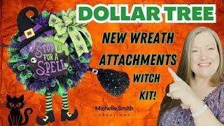 New Dollar Tree Wreath Attachments Witch Wreath Decorating Kit From Dollar Tree Halloween Wreath DIY