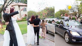 Guests Drive Past Couple's Wedding To Join In Celebration