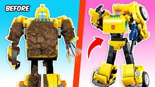 LEGO Cleaning: I Repaired Bumblebee in LEGO Transformers | FUNZ Bricks