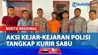 Diwarnai Aksi Kejar-Kejaran, Polisi berhasil Tangkap Kurir Sabu di Sangasanga Kukar