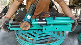 Diy/Homemade Small Cut Off with slider using Angle Grinder #anglegrinder #homemade #cutoff