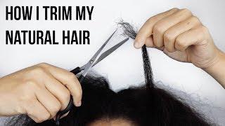 How I Trim My Natural Hair | Actually Ashly