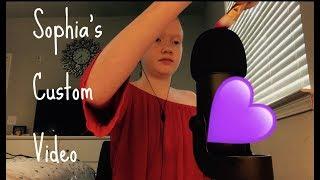 ASMR- Mic Brushing, Tapping, Finger Fluttering || Sophia’s Custom Video ️️