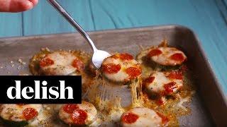 How To Make Zucchini Pizza Bites | Delish