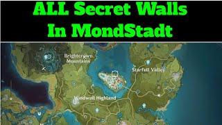 Genshin impact Secret Walls (Hidden Chests) All Locations in MondStadt/guide