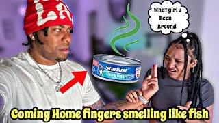 Coming Home With FISHY FINGERS Prank On Mya!