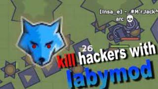 Moomoo.io - Killing hackers with Labymod 