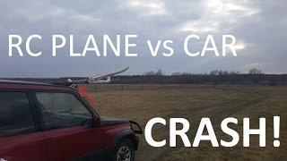 RC Plane with Car Collision