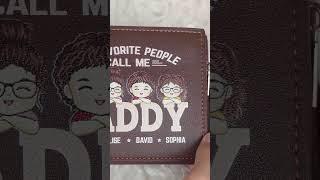 My Favorite People Call Me Papa - Custom Leather Wallet - Gift For Dad, Grandpa - BBW-HA0505-V1.2