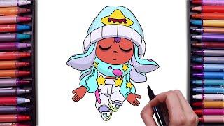 How to Draw Jellyfish Sandy From Brawl Stars | New Sandy Skin |  Step By Step Drawing Tutorial