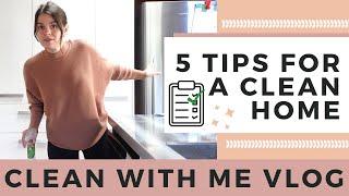 5 Easy Cleaning Tips for a Clean Home |  Habits For A Tidy House