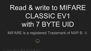 Mifare Classic EV1 7 Byte UID - 1