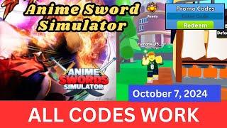 *All Codes Work* Anime Sword Simulator ROBLOX, October 7, 2024