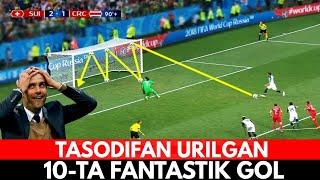 FUTBOL TARIXIDAGI TASODIFAN YOHUD KUTILMAGANDA URILGAN ENG CHIROYLI 10-TA GOL