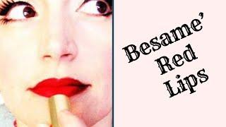 Retro Red Lips with Besame' Cosmetics~Product Review and Demonstration