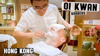  Relaxing Traditional Hot Towel Wet Shave w/ Royal Shaving Products | Oi Kwan Barbers Hong Kong