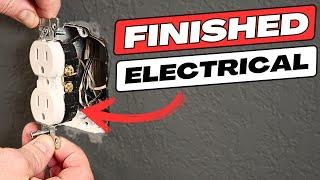 Finished Electrical Like A Pro! || E10 Finishing a Basement