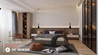 D5 Render realistic interior rendering tutorial | Bedroom 126