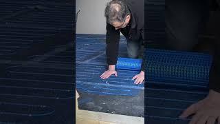 How To Install Electric Underfloor Heating #underfloorheating #diy