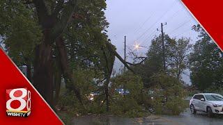 Remnants of Hurricane Helene affecting Indianapolis