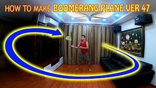 how to make a paper airplane boomerang ver 47 | как сделать бумажный самолетик бумеранг