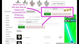 how to fix "upload failed did you use the template" roblox 2020!!