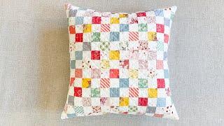 Patchwork Pillow Cover | Fast and Easy way