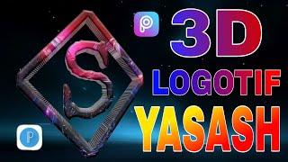 Telefonda PicsArt orqali 3D logotif tayyorlash. Create a 3D logo on your  phone using the PicsArt