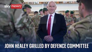 Defence Secretary, John Healey faces questions from the Defence Committee on Ukraine