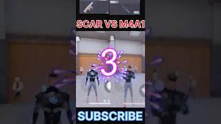 SCAR VS M4A1  | WHO IS POWERFUL  FREE FIRE MAX #freefire #vikashgreenff #gaming #ytshortsvideo